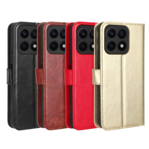 Honor X Serie Honor X8a 5G Handyhülle Geschäft Leder Crazy Horse Leder #1359