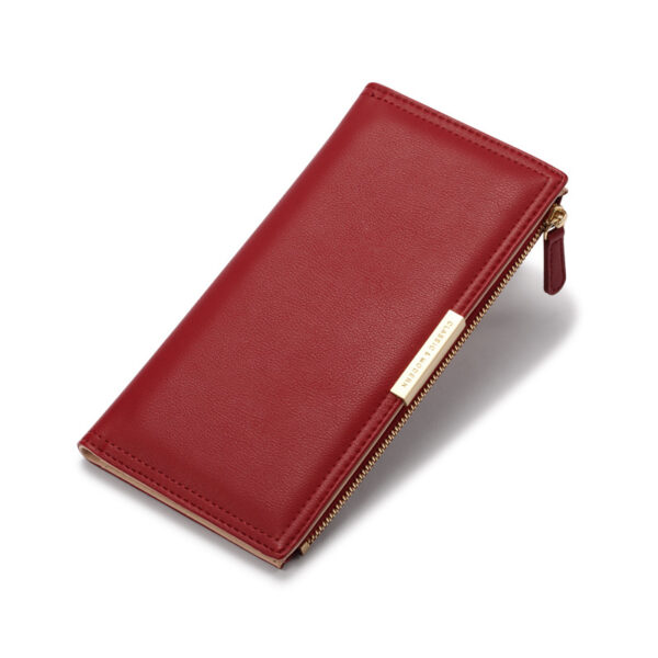 Geldbörsen Und Taschen Mode Einfarbig PU Geldbörse Universal #3004 – Bild 2